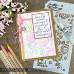 Tim Holtz Layering Stencil Roses ths075 flowers
