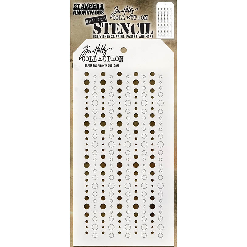 Tim Holtz Layering Stencil SHIFTER BAUBLES THS136