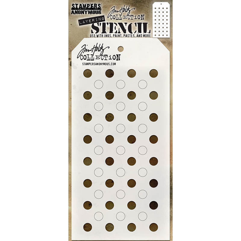 Tim Holtz Layering Stencil SHIFTER DOTS THS109