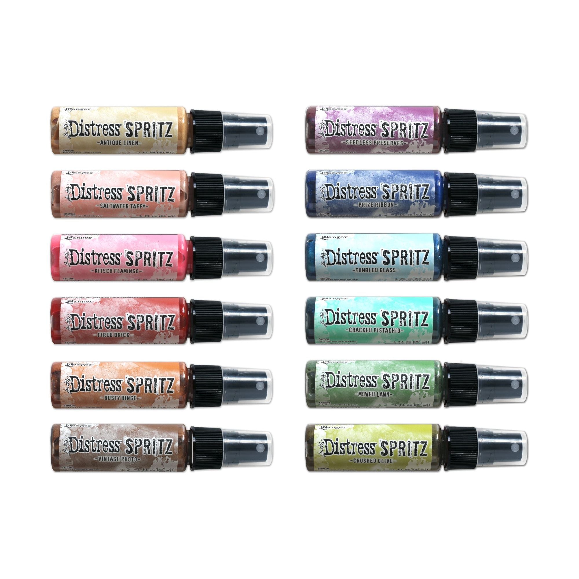 Tim Holtz Medium 6 x 10 Distress Zipper Bag And Distress Spritz Bundle 2 bottles alone