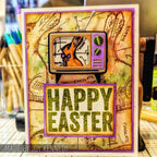 Tim Holtz Mini Blueprints Strip Easter Cling Rubber Stamps thmb005 tv