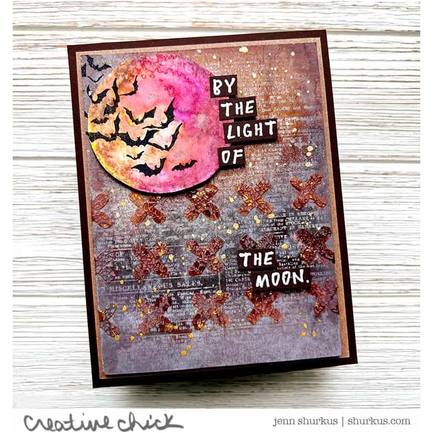 Tim Holtz Mini Stencil Set 53 mst053 full moon