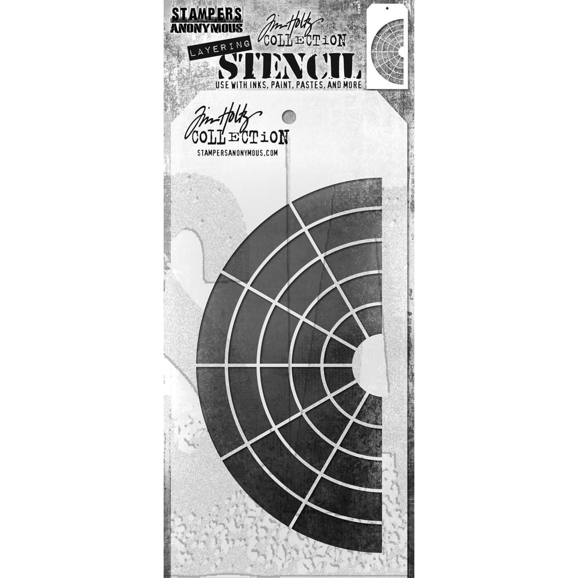 Tim Holtz Mini Stencil Set 59 mst059 wheel