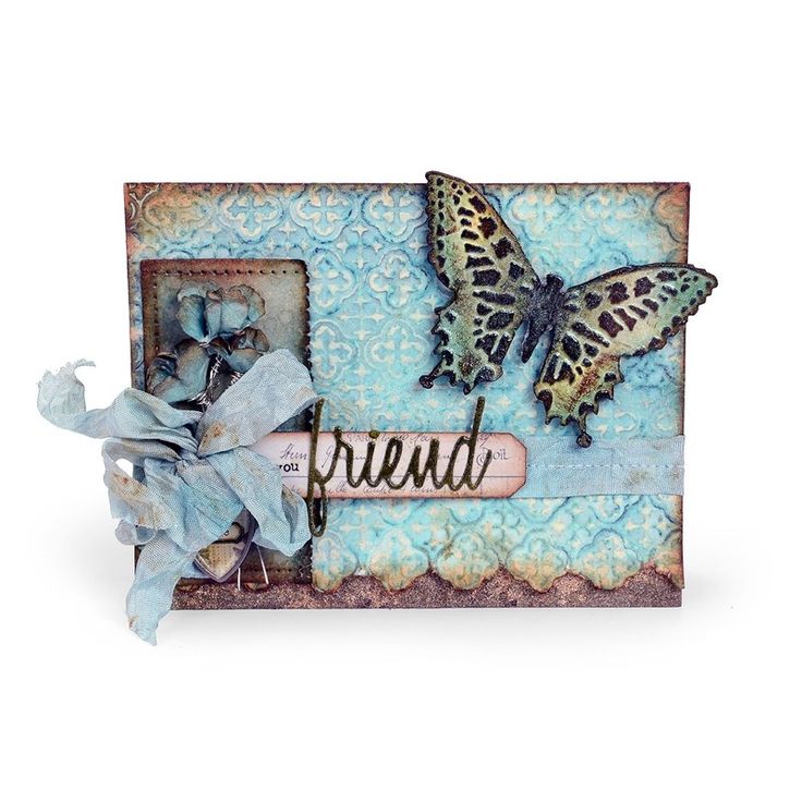 Tim Holtz Sizzix FRIENDSHIP WORDS SCRIPT Thinlits Die 660225 friend