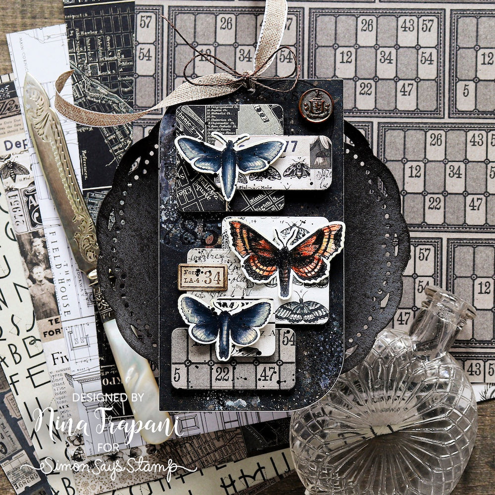 Tim Holtz idea-ology 8 x 8 Palette Paper Collection July 2026 I Want It All Bundle insects butterflies moths muted