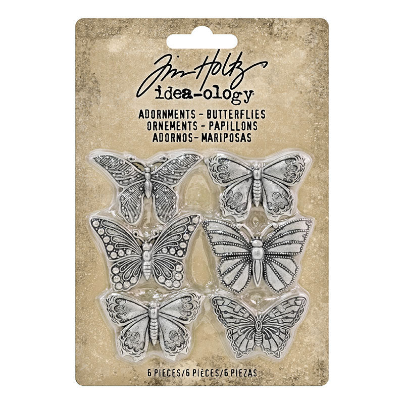 Tim Holtz idea-ology Butterflies Adornments th93689