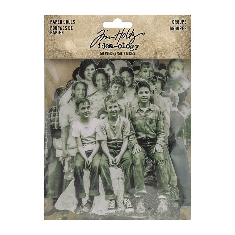 Tim Holtz idea-ology GROUPS PAPER DOLLS th94137