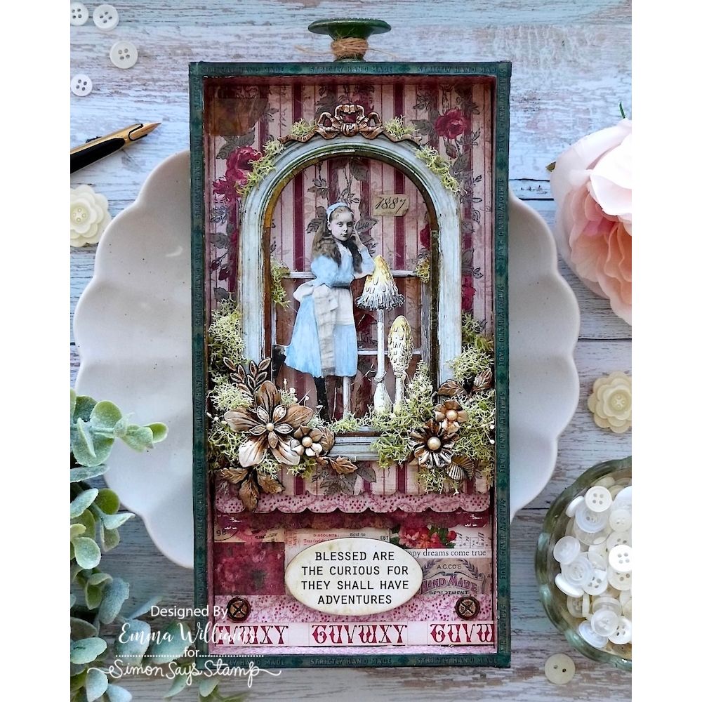 Tim Holtz idea-ology RIBBONS & BOWS Adornments th93686 emma | color-code:ALT01