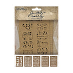 Tim Holtz idea-ology STENCIL CARDS th94135