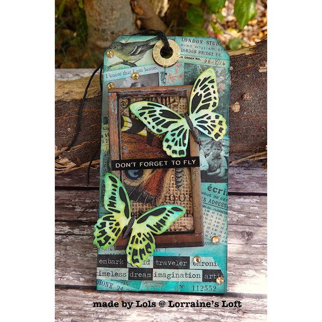 Tim Holtz idea-ology TRANSPARENT THINGS th94241 butterfly