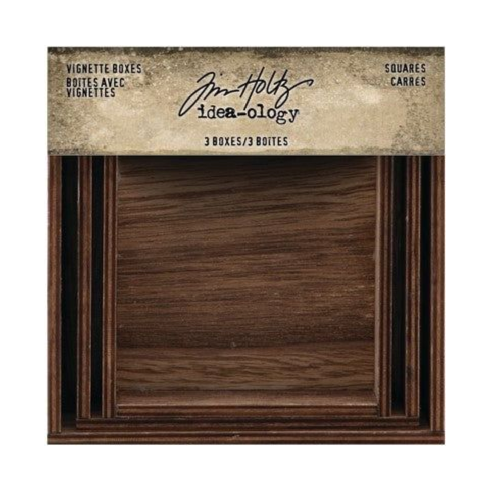 Tim Holtz idea-ology Vignette Boxes Squares th94242