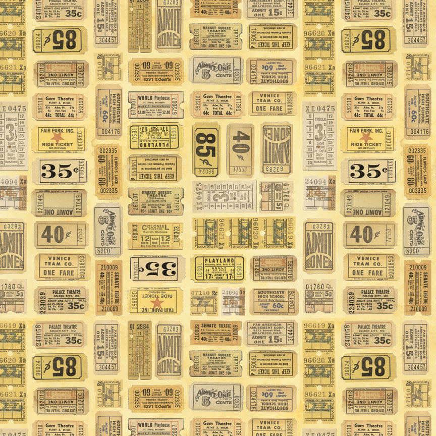 Tim Holtz idea-ology Yellow 12 x 12 Palette Paper Collection th94458 ticket
