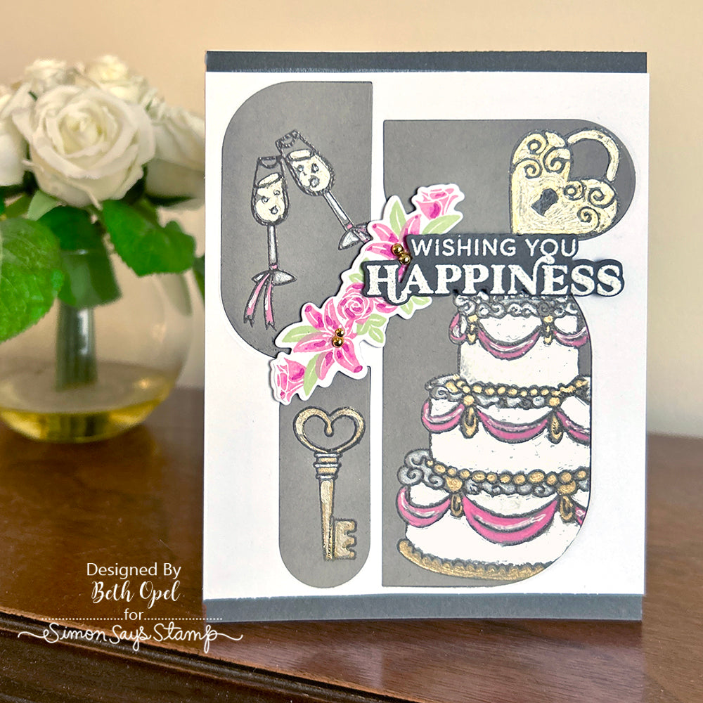 Simon Says Stamp Timeless Blossoms Wafer Dies 1310sdc You Are My Favorite Wedding Card