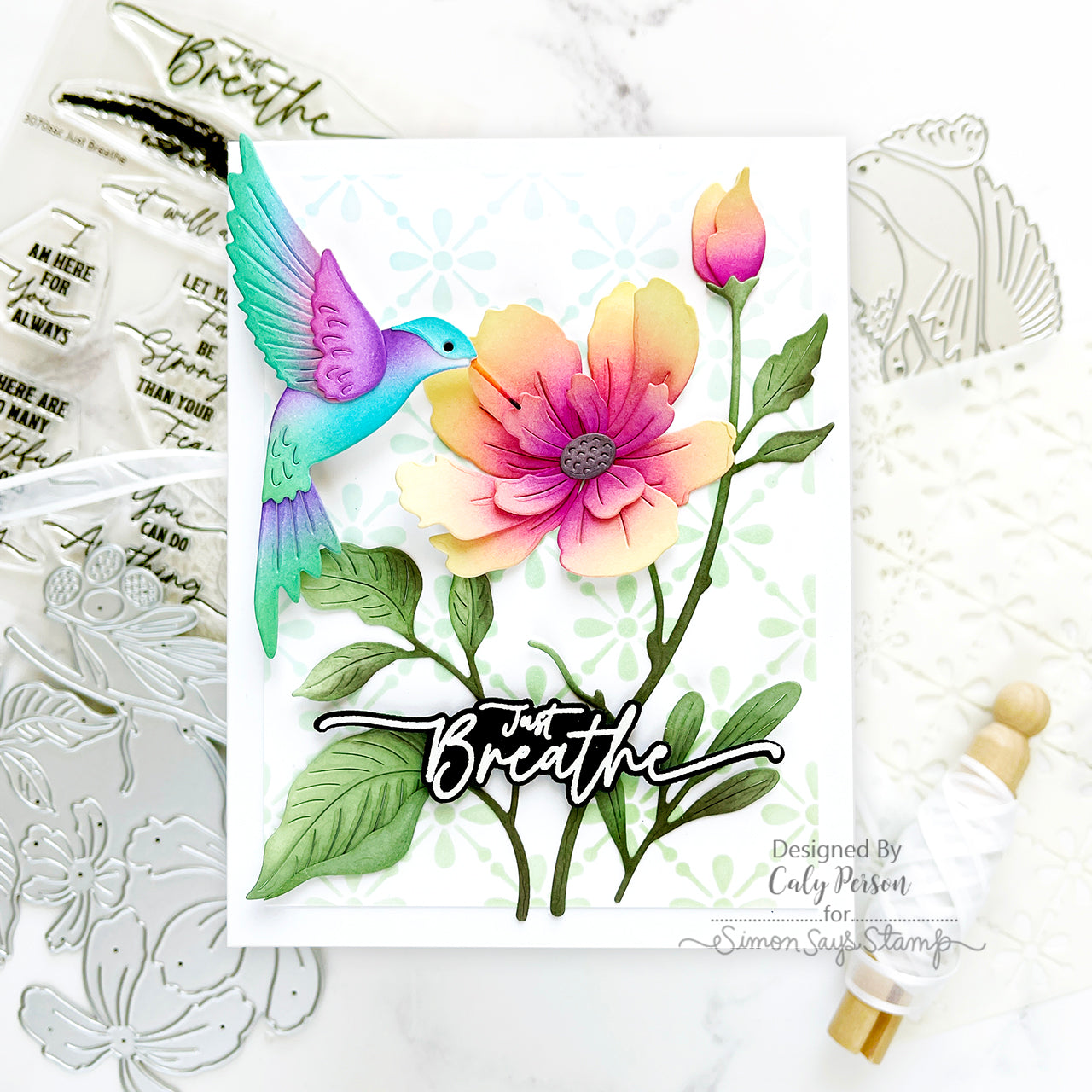 Simon Says Stamp Sunny Vibes Collection I Want It All Stencils set809st