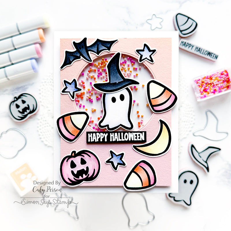 Tim Holtz Tiny Frights Stamps with Simon Says Stamp Dies Bundle settf25 Halloween Card | color-code:ALT03