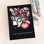Tim Holtz Tiny Frights Stamps with Simon Says Stamp Dies Bundle settf25 Halloween Card