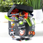 Tim Holtz Tiny Frights Stamps with Simon Says Stamp Dies Bundle settf25 Halloween Treat Box