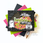 Tim Holtz Tiny Frights Stamps with Simon Says Stamp Dies Bundle settf25 Halloween Card | color-code:ALT04