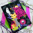 Honey Bee Lovely Layers Mini Fall Florals Dies hbds-llmffl Halloween Cat Card | color-code:ALT01