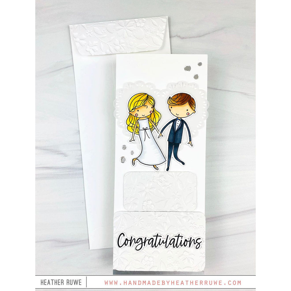 Simon Says Stamp To the Happy Couple Greetings Wafer Dies 1080sdc Celebrate Wedding Card | color-code:ALT06