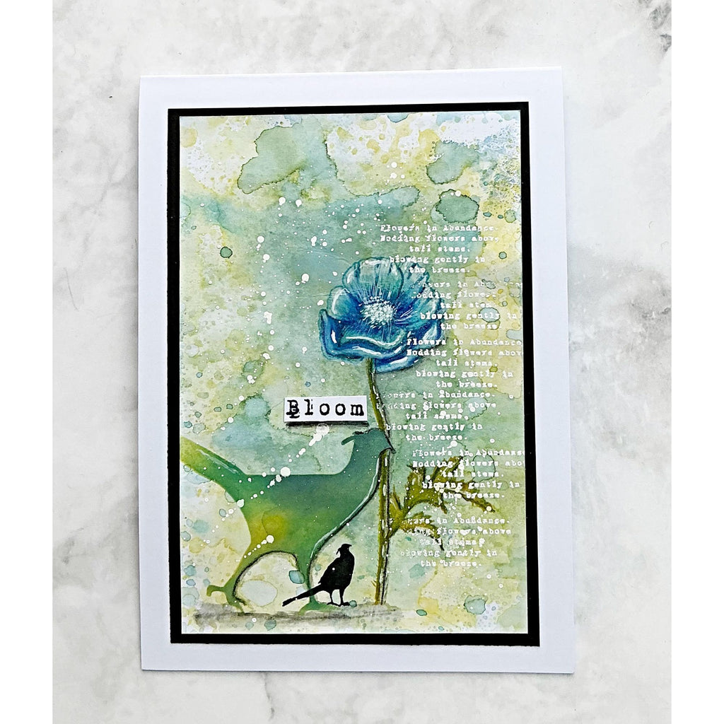 Tracy Evans Boutique Designs Pheasant Snippet Stencil ss18 bloom