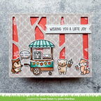 Lawn Fawn Treat Card Add-On Coffee Clear Stamps lf3496 Latte Joy