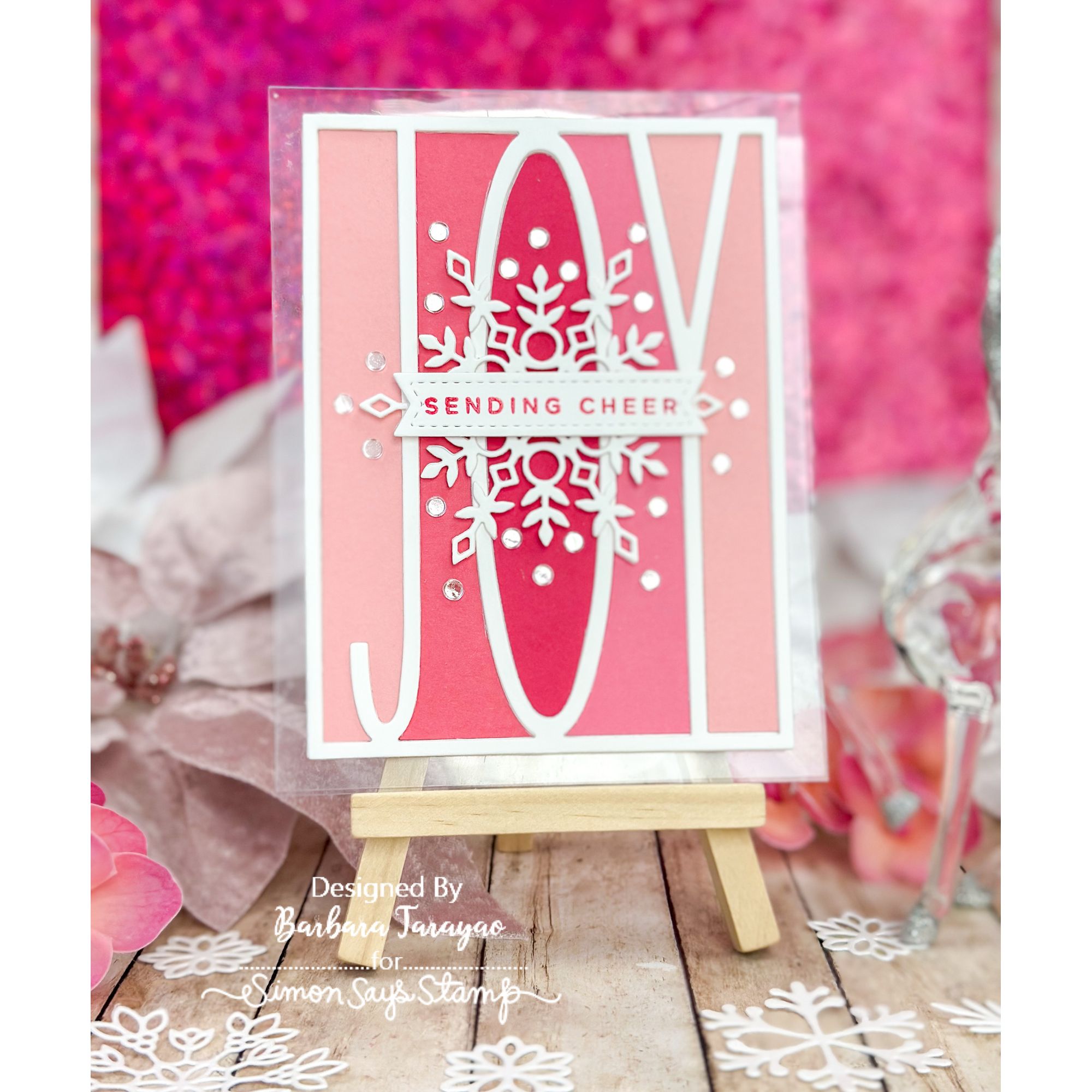 CZ Design Clear Stamps Tree Plate Greetings cz68c And Everything Nice Holiday Card