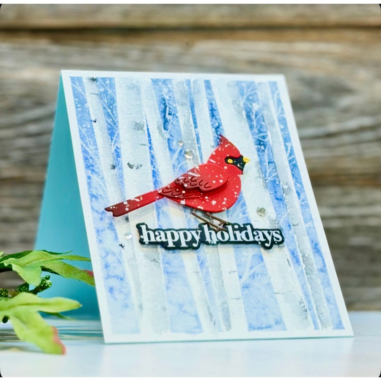 CZ Design Clear Stamps Tree Plate Greetings cz68c And Everything Nice Holiday Card