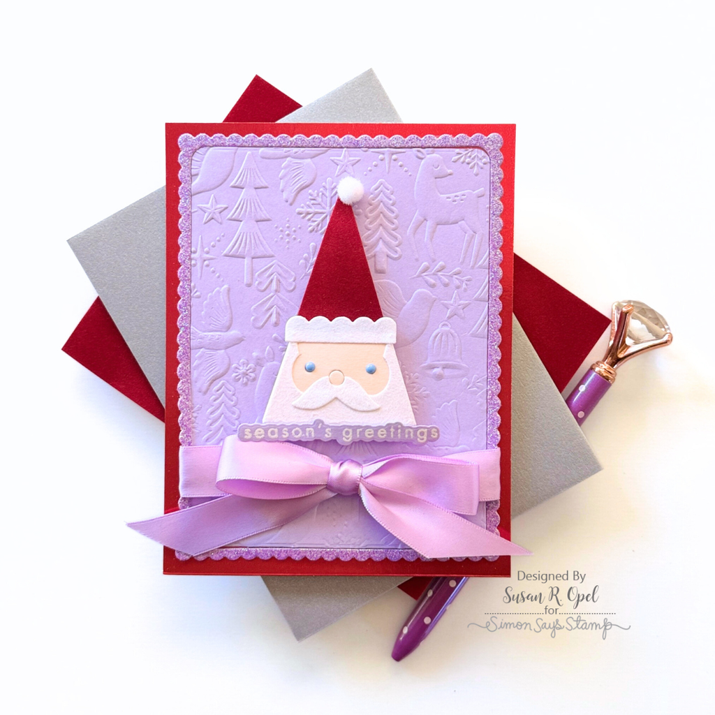 CZ Design Clear Stamps Tree Plate Greetings cz68c And Everything Nice Holiday Card