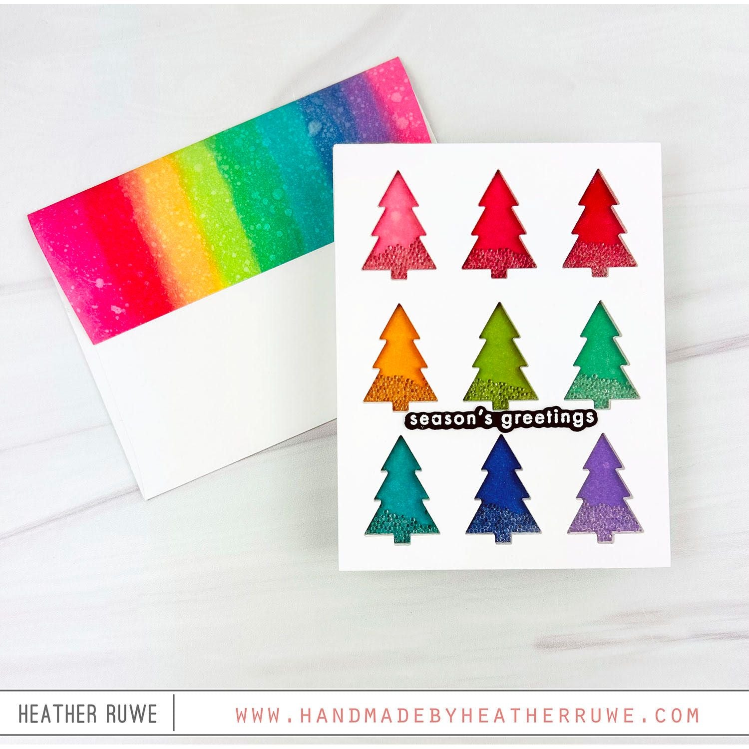 CZ Design Tree Plate Wafer Die czd286c And Everything Nice Holiday Card | color-code:ALT03