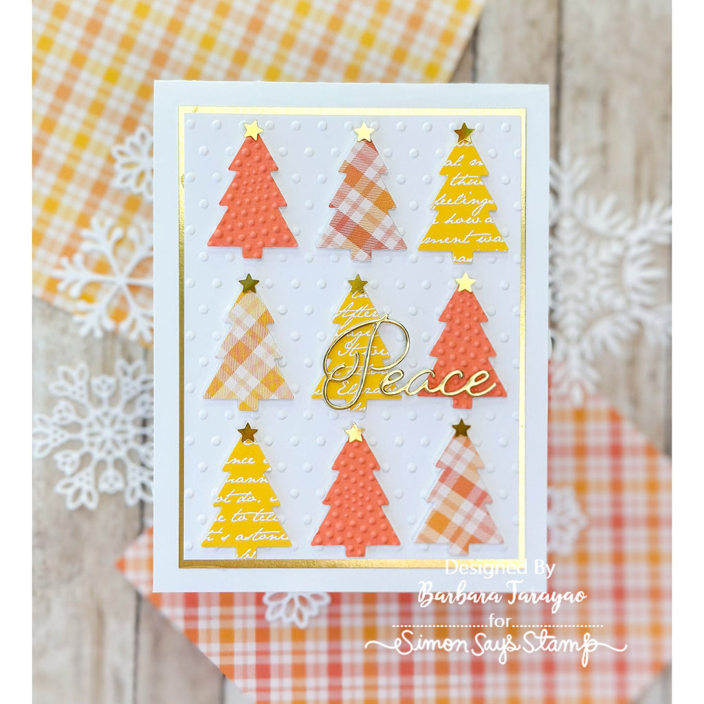 CZ Design Tree Plate Wafer Die czd286c And Everything Nice Christmas Card | color-code:ALT02