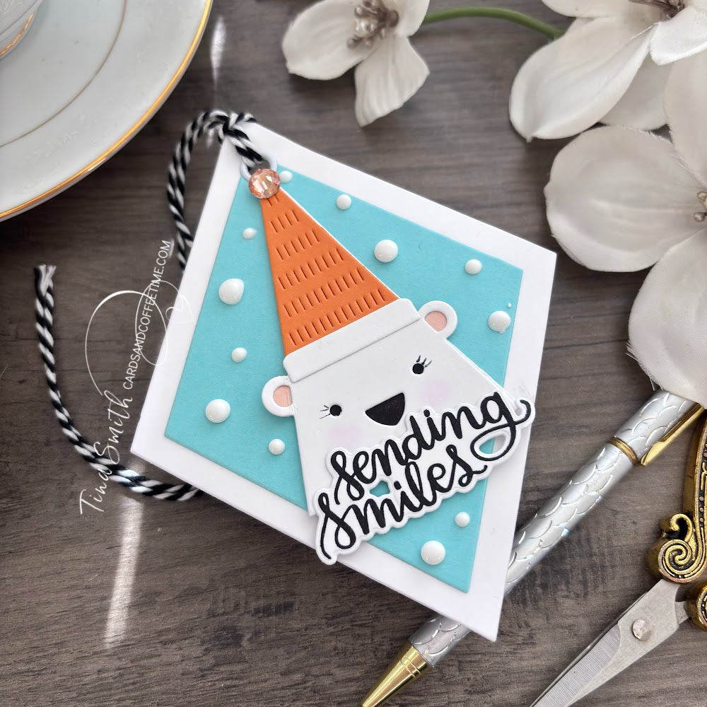 Simon Says Stamp Triangle Bear Wafer Dies s1048 And Everything Nice Gift Tag | color-code:ALT04