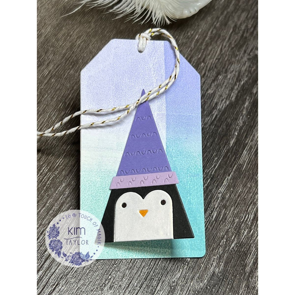 Simon Says Stamp Triangle Penguin Bundle set1106tp And Everything Nice Christmas Tag