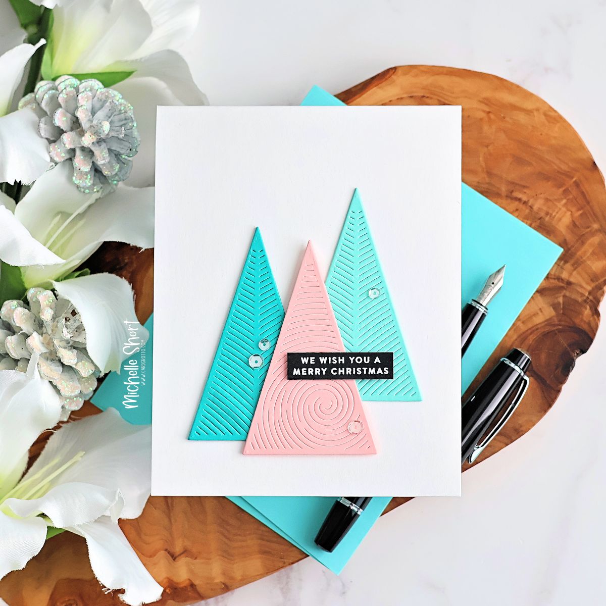 Simon Says Stamp Holiday Triangles Bundle set1109tb And Everything Nice Christmas Card | color-code:ALT04