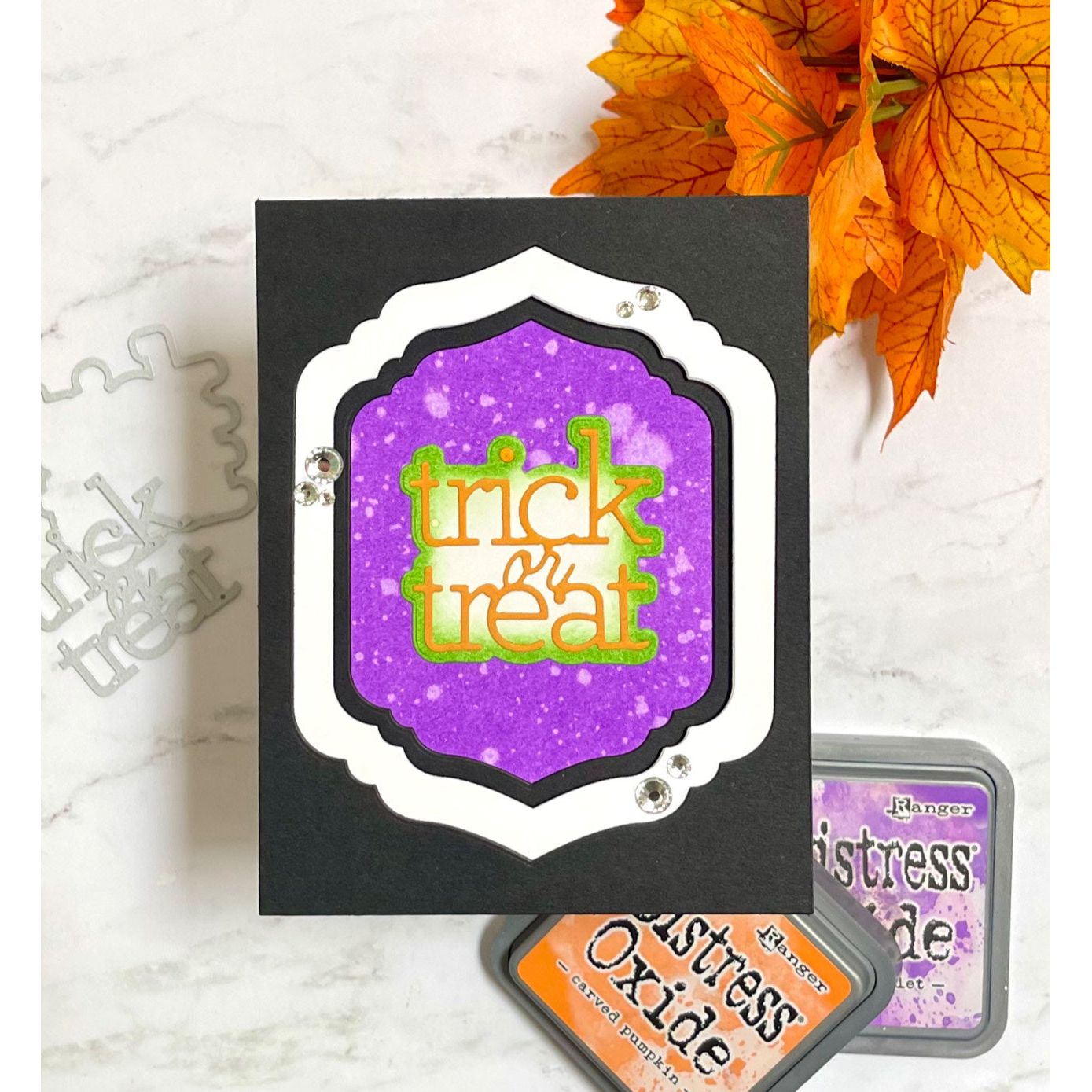 CZ Design Trick or Treat 2 Wafer Dies czd275 STAMPtember Halloween Card | color-code:ALT05