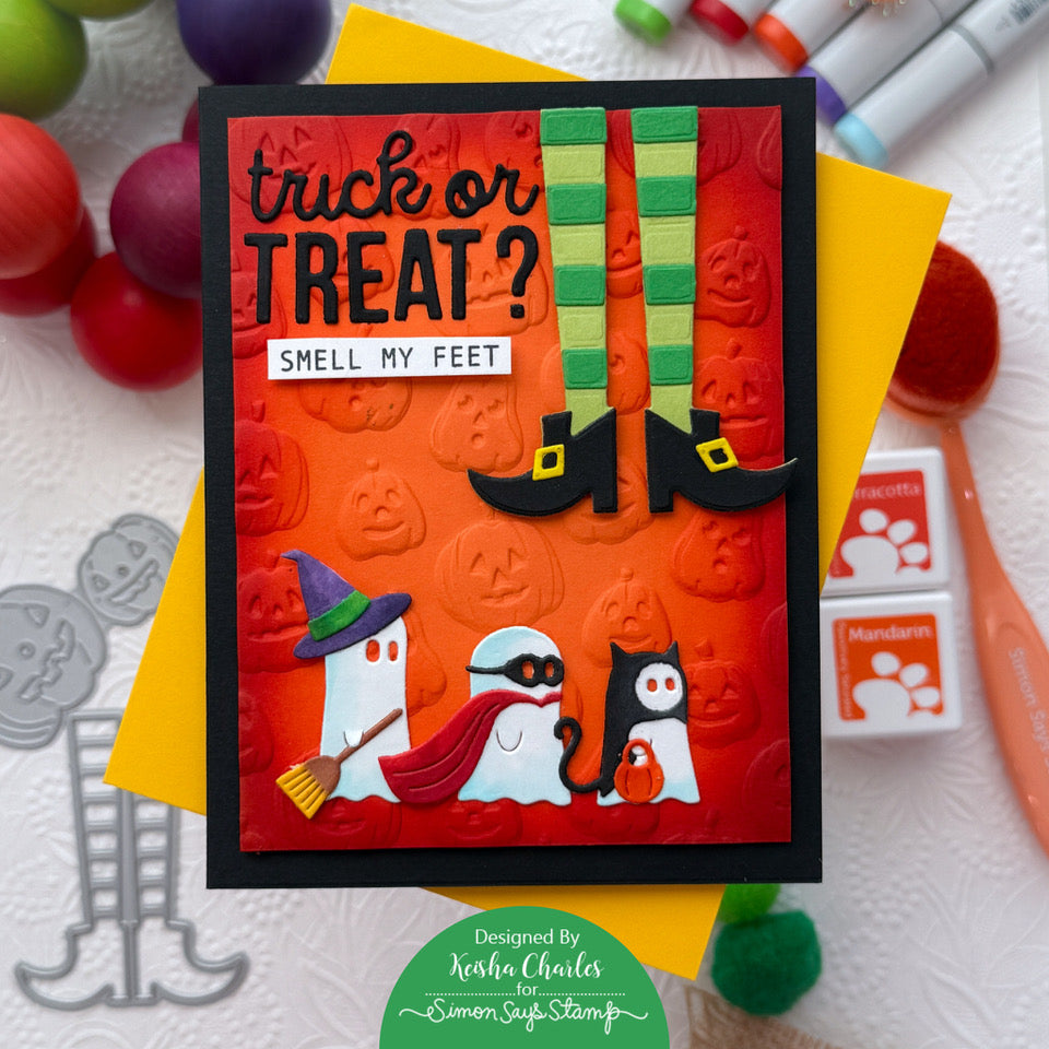 Simon Says Stamp Trick or Treat Ghosts Wafer Dies s975 Sweet Wishes Halloween Card | color-code:ALT02