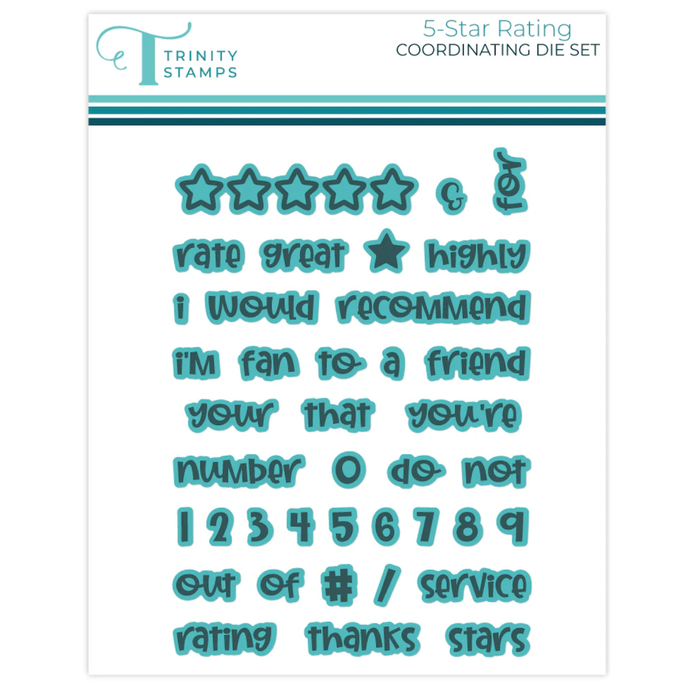 Trinity Stamps 5-Star Rating Die Set 260108-tcd