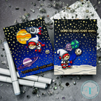 Trinity Stamps Astronomical Gnomes Die Set tmd-c373 oops