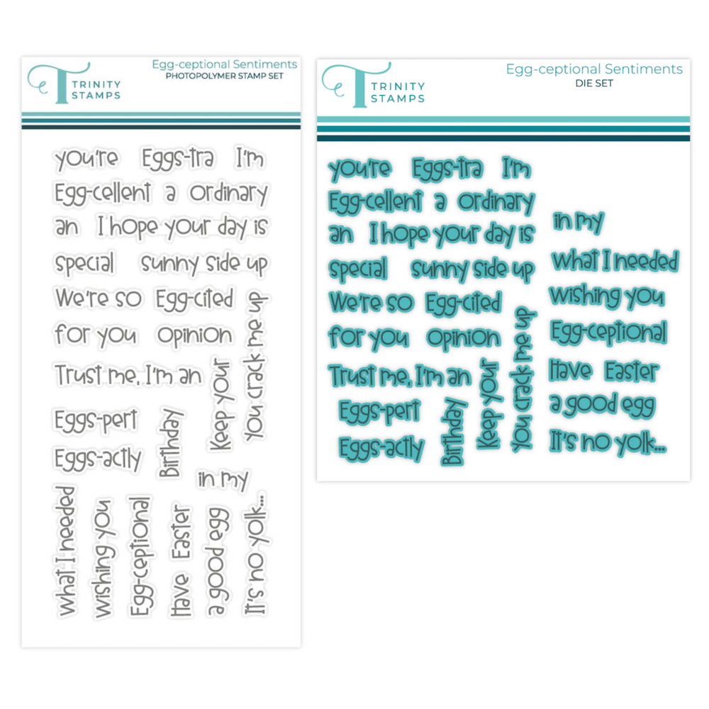 Trinity Stamps Egg-ceptional Stamps and Dies Bundle