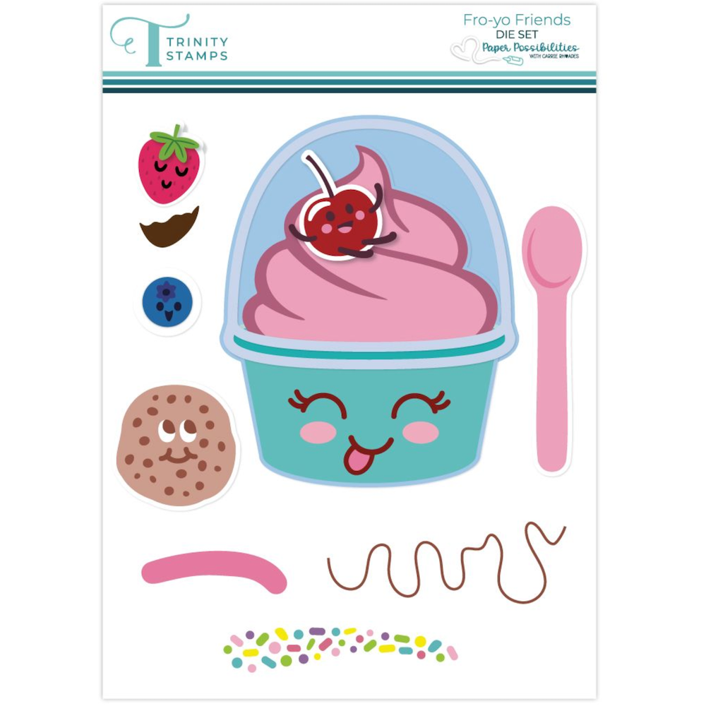Trinity Stamps Fro-Yo Friends Die Set 260604-tmd