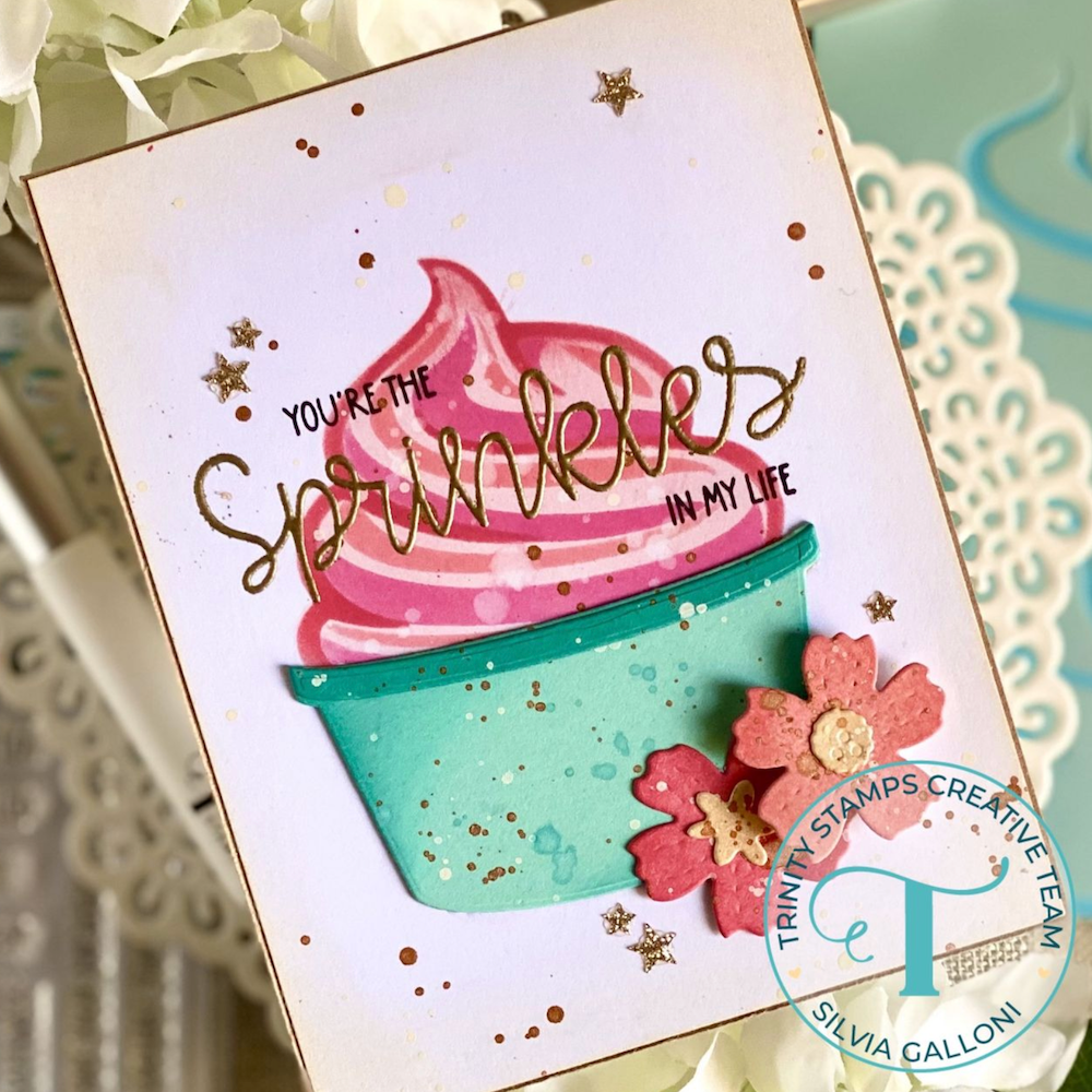 Trinity Stamps Fro-Yo Swirl Stencil 260606-tss sprinkles
