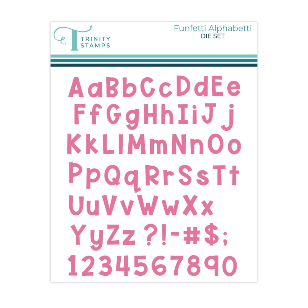 Trinity Stamps Funfetti Alphabetti Die Set 260609-tmd