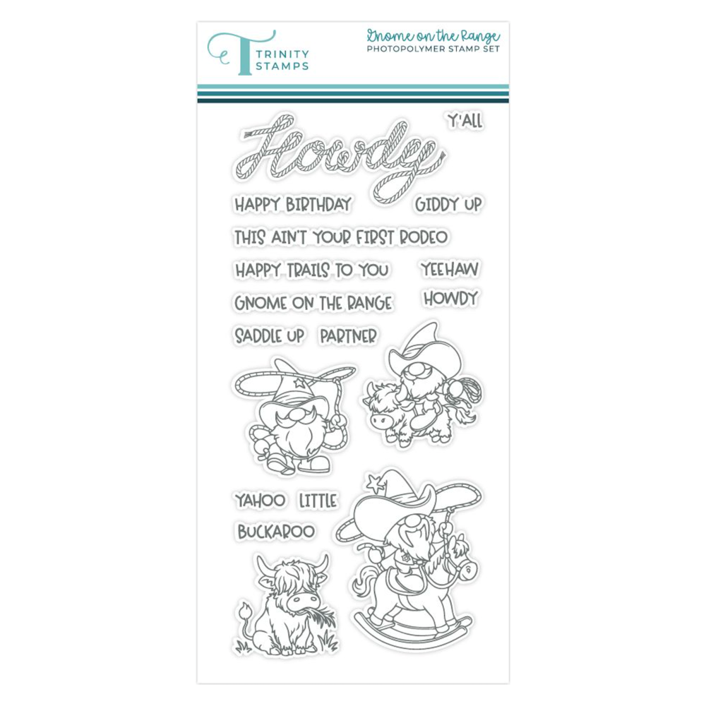 Trinity Stamps Gnome On The Range Clear Stamp Set tps-357