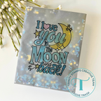 Trinity Stamps Love you to the Moon Clear Stamp Set tps-377 yellow