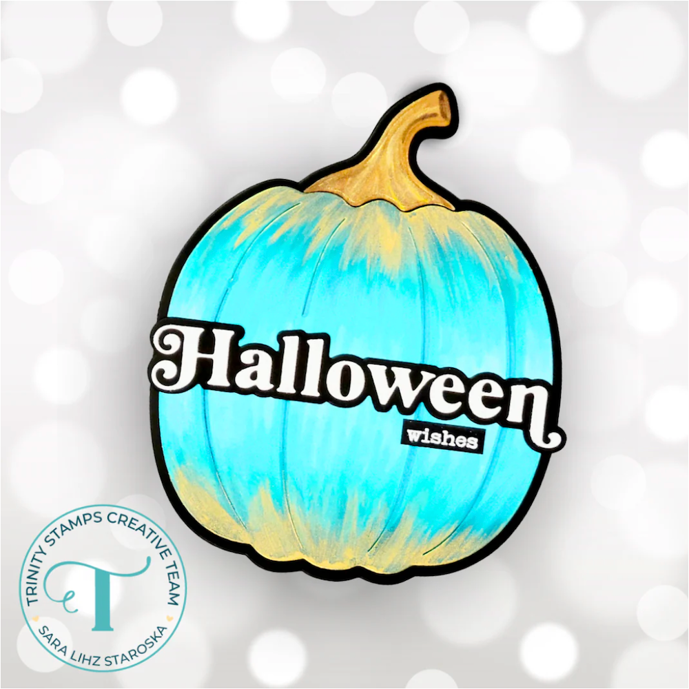 Trinity Stamps Simply Sentimental Halloween Clear Stamp Set tps-347 teal