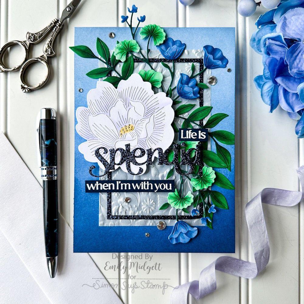 Simon Says Stamp Pawsitively Saturated Ink Pad Dusk ssk062 Celebrate Splendid Card