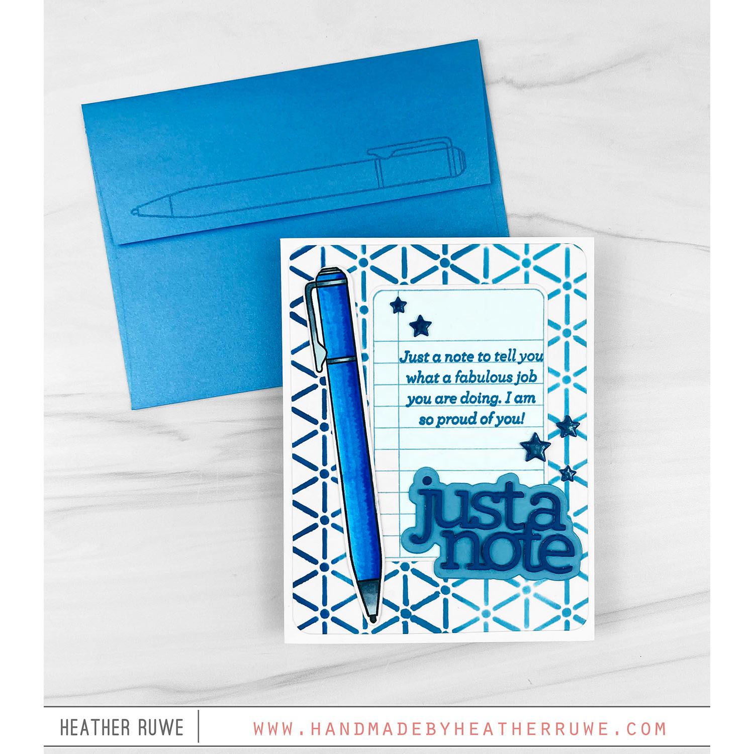 Simon Says Stamp Pawsitively Saturated Ink Pad Dusk ssk062 Celebrate Proud of You Card