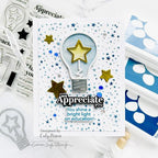 Simon Says Stamp Pawsitively Saturated Ink and Re-inker Set Sky ink46set Celebrate Teacher Card | color-code:ALT01