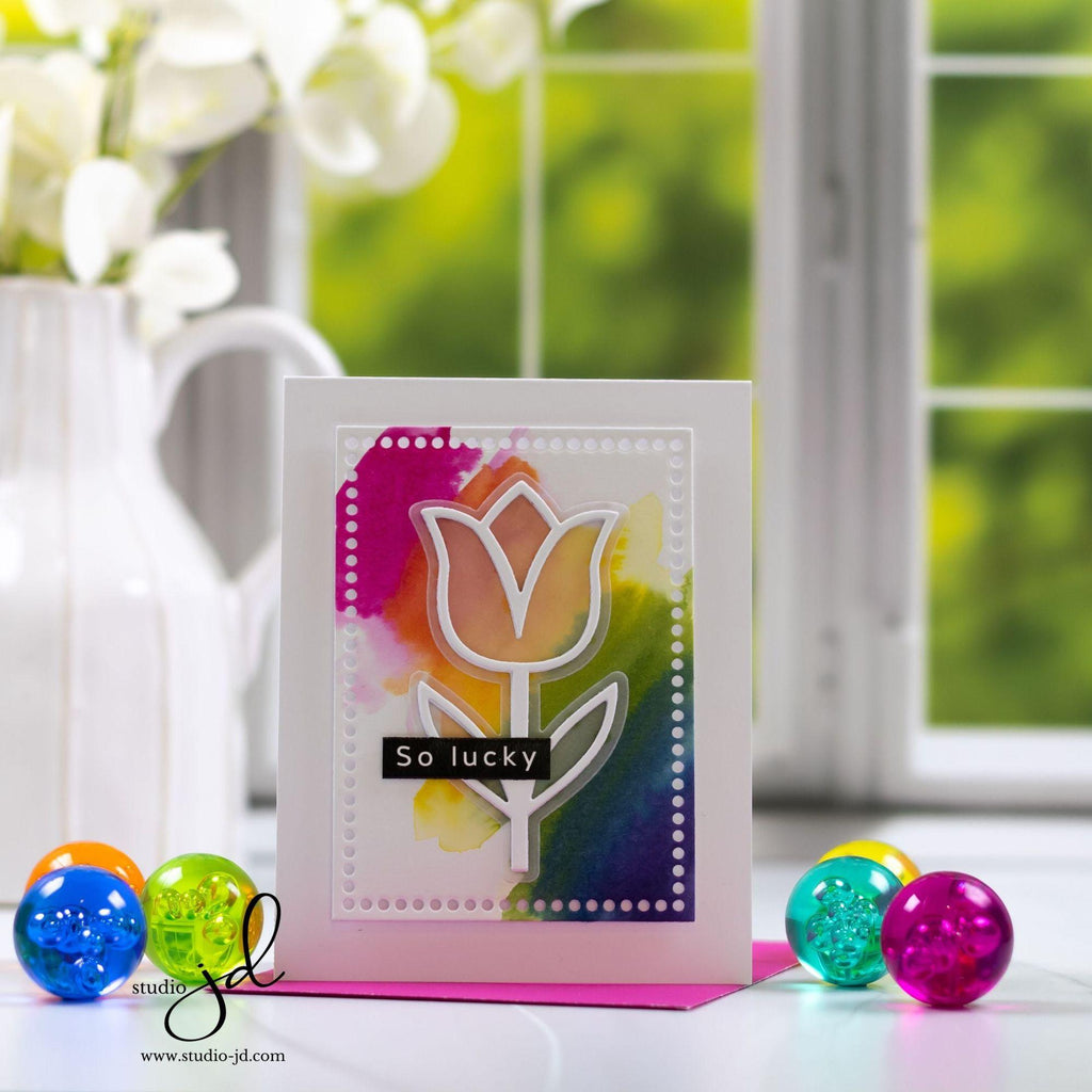 Simon Says Stamp Tulip Stem Wafer Dies 1036sdc Splendor Lucky Card | color-code:ALT02