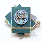 Simon Says Stamp Twinkle Burst Wafer Dies s1106 DieCember New Year Card